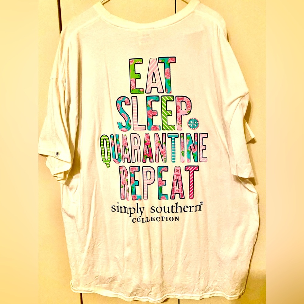 Simply Southern Plus size t-shirt. Quarantine edition.